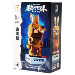 QIZHILE 90033 non  KINH KONG bộ đồ chơi xếp lắp ráp ghép mô hình Moon Man Người Đàn Ông Trên Mặt Trăng