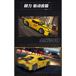 JIESTAR 92009 non  KOMAI LUO RS BACK bộ đồ chơi xếp lắp ráp ghép mô hình Racers CAMARO RS Đua Tốc Độ 448 khối