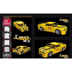 JIESTAR 92009 non  KOMAI LUO RS BACK bộ đồ chơi xếp lắp ráp ghép mô hình Racers CAMARO RS Đua Tốc Độ 448 khối