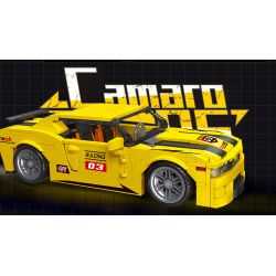 JIESTAR 92009 non  KOMAI LUO RS BACK bộ đồ chơi xếp lắp ráp ghép mô hình Racers CAMARO RS Đua Tốc Độ 448 khối