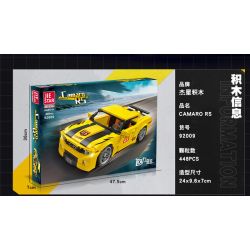 JIESTAR 92009 non  KOMAI LUO RS BACK bộ đồ chơi xếp lắp ráp ghép mô hình Racers CAMARO RS Đua Tốc Độ 448 khối