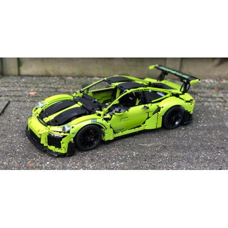 REBRICKABLE MOC-59398 59398 MOC59398 non  PORSCHE 911 GT2RS tỷ lệ 1:8 bộ đồ chơi xếp lắp ráp ghép mô hình 2883 khối