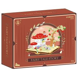 WELEMAGINATION 2131 non  NHÀ NẤM LẠ bộ đồ chơi xếp lắp ráp ghép mô hình FAIRY TALE STORY 638 khối