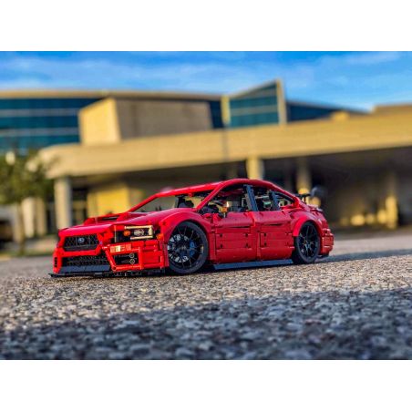 JIESTAR 57010 REBRICKABLE MOC-79953 79953 MOC79953 non  SUBARU WRX STI bộ đồ chơi xếp lắp ráp ghép mô hình 1:8 SUBARU STI Tỷ Lệ 1:8 3817 khối