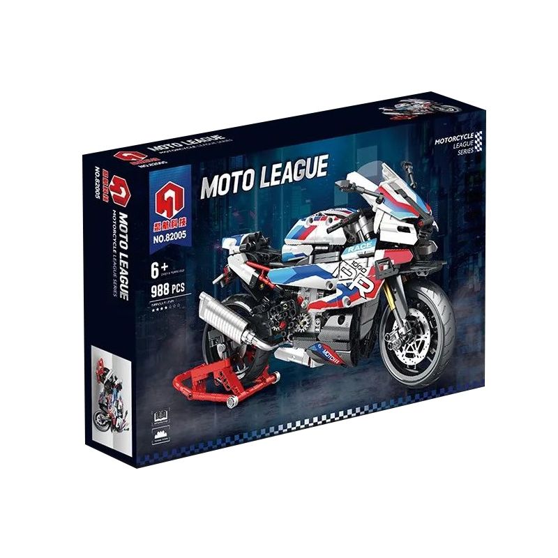 JUHANG TECHNOLOGY 82005 XIANGJUN XJ-382A 382A XJ382A non  MÔ TÔ BMW 1000RR bộ đồ chơi xếp lắp ráp ghép mô hình  Kỹ Thuật Công Nghệ Cao Mô Hình Phương Tiện 988 khối