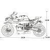 JUHANG TECHNOLOGY 82005 XIANGJUN XJ-382A 382A XJ382A non  MÔ TÔ BMW 1000RR bộ đồ chơi xếp lắp ráp ghép mô hình  Kỹ Thuật Công Nghệ Cao Mô Hình Phương Tiện 988 khối