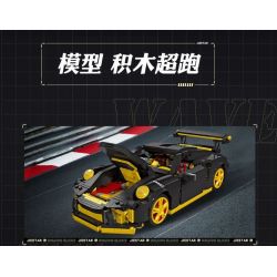 JIESTAR 92000 non  PORSCHE 911 GT3. bộ đồ chơi xếp lắp ráp ghép mô hình Racers Đua Tốc Độ 1030 khối