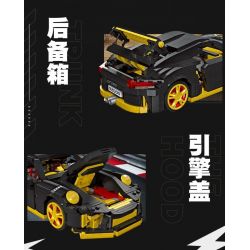 JIESTAR 92000 non  PORSCHE 911 GT3. bộ đồ chơi xếp lắp ráp ghép mô hình Racers Đua Tốc Độ 1030 khối