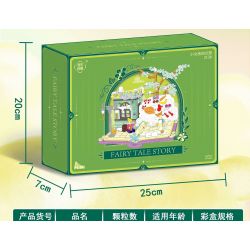 WELEMAGINATION 2130 non  TƯỞNG TƯỢNG CỦA CÔ BÉ bộ đồ chơi xếp lắp ráp ghép mô hình FAIRY TALE STORY 626 khối