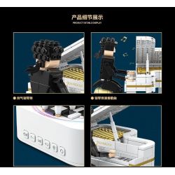 QuanGuan 100217 Quan Guan 100217 non  HỘP NHẠC PIANO BLUETOOTH bộ đồ chơi xếp lắp ráp ghép mô hình Music Box STAR SOUND BOX Hộp Nhạc Xoay Tròn 485 khối