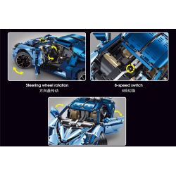 REBRICKABLE MOC-68108 68108 MOC68108 TA GAOLE T5004 5004 T5004A 5004A non  BUGATTIDIVO bộ đồ chơi xếp lắp ráp ghép mô hình 1:8 BUGATTI DIVO Tỷ Lệ 1:8 3742 khối