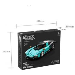 TAKUKI T1001 1001 non  CỰC QUANG FL tỷ lệ 1:14 bộ đồ chơi xếp lắp ráp ghép mô hình BLOCK RACING 1589 khối