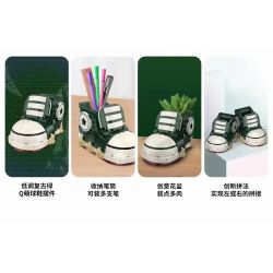 JAKI JK8203 8203 non  GIÀY THỂ THAO XANH XÍCH ĐẠO bộ đồ chơi xếp lắp ráp ghép mô hình Creator EQUATORIAL GREEN SNEAKERS Sáng Tạo