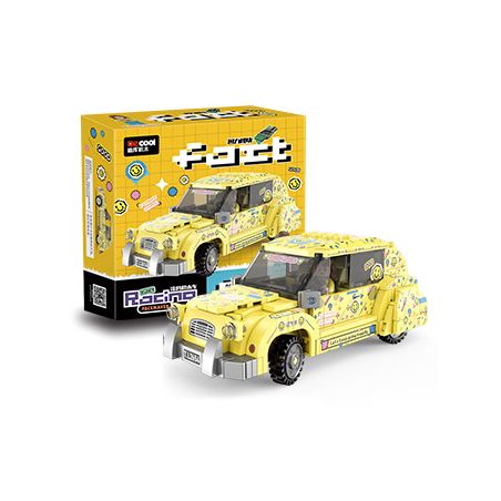 Decool 28008 Jisi 28008 non  CV CỔ ĐIỂN bộ đồ chơi xếp lắp ráp ghép mô hình Speed Champions Racing Cars RETRO CV Đua Xe Công Thức 312 khối