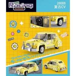 Decool 28008 Jisi 28008 non  CV CỔ ĐIỂN bộ đồ chơi xếp lắp ráp ghép mô hình Speed Champions Racing Cars RETRO CV Đua Xe Công Thức 312 khối