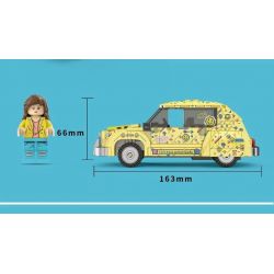 Decool 28008 Jisi 28008 non  CV CỔ ĐIỂN bộ đồ chơi xếp lắp ráp ghép mô hình Speed Champions Racing Cars RETRO CV Đua Xe Công Thức 312 khối