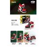 JAKI JK8202 8202 non  GIÀY THỂ THAO MÀU ĐỎ PUNK bộ đồ chơi xếp lắp ráp ghép mô hình Creator PUNK STYLE RED SNEAKERS Sáng Tạo