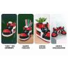 JAKI JK8202 8202 non  GIÀY THỂ THAO MÀU ĐỎ PUNK bộ đồ chơi xếp lắp ráp ghép mô hình Creator PUNK STYLE RED SNEAKERS Sáng Tạo