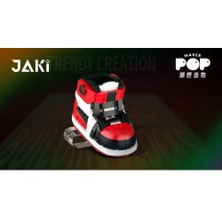 JAKI JK8202 8202 non  GIÀY THỂ THAO MÀU ĐỎ PUNK bộ đồ chơi xếp lắp ráp ghép mô hình Creator PUNK STYLE RED SNEAKERS Sáng Tạo
