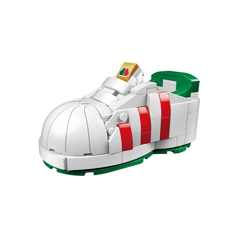 JAKI JK8201 8201 non  GIÀY THỂ THAO TRẮNG TRẺ TRUNG bộ đồ chơi xếp lắp ráp ghép mô hình Creator YOUNG STYLE WHITE SNEAKERS Sáng Tạo