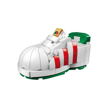 JAKI JK8201 8201 non  GIÀY THỂ THAO TRẮNG TRẺ TRUNG bộ đồ chơi xếp lắp ráp ghép mô hình Creator YOUNG STYLE WHITE SNEAKERS Sáng Tạo