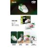 JAKI JK8201 8201 non  GIÀY THỂ THAO TRẮNG TRẺ TRUNG bộ đồ chơi xếp lắp ráp ghép mô hình Creator YOUNG STYLE WHITE SNEAKERS Sáng Tạo