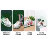 JAKI JK8201 8201 non  GIÀY THỂ THAO TRẮNG TRẺ TRUNG bộ đồ chơi xếp lắp ráp ghép mô hình Creator YOUNG STYLE WHITE SNEAKERS Sáng Tạo