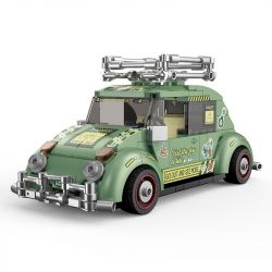 Decool 28007 Jisi 28007 non  BỌ CỔ ĐIỂN bộ đồ chơi xếp lắp ráp ghép mô hình Speed Champions Racing Cars RETRO BEETLE Đua Xe Công Thức 312 khối