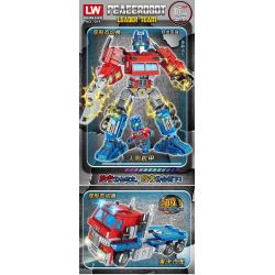 LW 7019 non  ROBOT OPTIMUS. bộ đồ chơi xếp lắp ráp ghép mô hình Movie & Game PEACEROBOT LEADER TEAM Phim Và Trò Chơi 512 khối