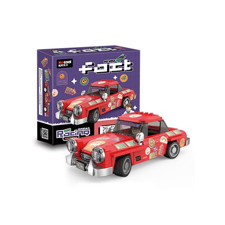 Decool 28006 Jisi 28006 non  CHIẾC COUPE CỔ ĐIỂN bộ đồ chơi xếp lắp ráp ghép mô hình Speed Champions Racing Cars VINTAGE COUPE Đua Xe Công Thức 312 khối
