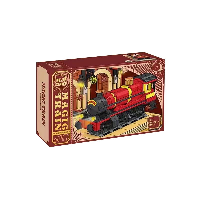 BEAUTY AND 13017 non  CHUYẾN TÀU MA THUẬT bộ đồ chơi xếp lắp ráp ghép mô hình Harry Potter MAGIC TRAIN Chú Bé Phù Thủy 929 khối