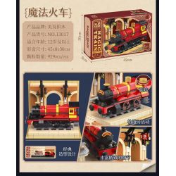 BEAUTY AND 13017 non  CHUYẾN TÀU MA THUẬT bộ đồ chơi xếp lắp ráp ghép mô hình Harry Potter MAGIC TRAIN Chú Bé Phù Thủy 929 khối