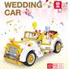 ZHEGAO 00310 non  XE CƯỚI bộ đồ chơi xếp lắp ráp ghép mô hình WEDDING CAR 522 khối