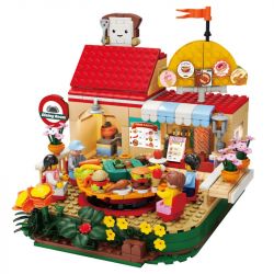 KAIDO KD99004 99004 non  NHÀ HÀNG XOAY SÂN VƯỜN bộ đồ chơi xếp lắp ráp ghép mô hình REVOLVING RESTAURANT