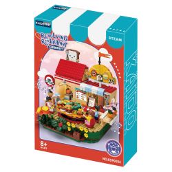 KAIDO KD99004 99004 non  NHÀ HÀNG XOAY SÂN VƯỜN bộ đồ chơi xếp lắp ráp ghép mô hình REVOLVING RESTAURANT