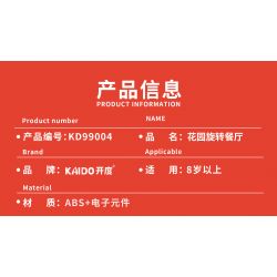 KAIDO KD99004 99004 non  NHÀ HÀNG XOAY SÂN VƯỜN bộ đồ chơi xếp lắp ráp ghép mô hình REVOLVING RESTAURANT