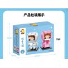 XIAO MENG CHICKEN DIARY DZ0126 0126 non  DỊCH BỆNH THIÊN THẦN 2 HỘP BÁC SĨ NAM NỮ Y TÁ bộ đồ chơi xếp lắp ráp ghép mô hình Brickheadz Nhân Vật Đầu To 294 khối