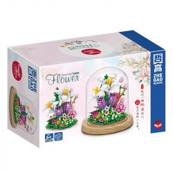 ZHEGAO 00976 non  LILY BẢO QUẢN HOA bộ đồ chơi xếp lắp ráp ghép mô hình Flowers IMMORTAL FLOWER