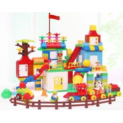 HUIMEI STAR CITY XING DOU CHENG HM182 Xếp hình kiểu     Giant Box Sáng Tạo Hộp Giấy Khổng Lồ 210 khối