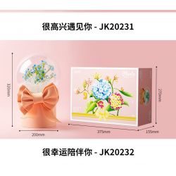 JAKI JK20232 20232 non  HỘP QUÀ BÓ HOA BOBO BALL 520 ANH THẬT MAY MẮN KHI ĐƯỢC Ở BÊN EM bộ đồ chơi xếp lắp ráp ghép mô hình Flowers