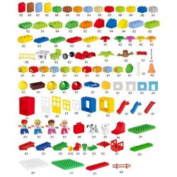 HUIMEI STAR CITY XING DOU CHENG HM182 Xếp hình kiểu     Giant Box Sáng Tạo Hộp Giấy Khổng Lồ 210 khối