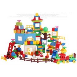 HUIMEI STAR CITY XING DOU CHENG HM182 Xếp hình kiểu     Giant Box Sáng Tạo Hộp Giấy Khổng Lồ 210 khối