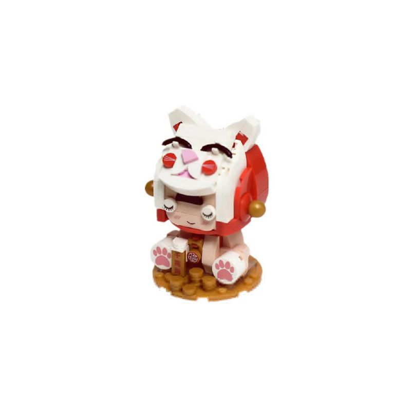 XIAO MENG CHICKEN DIARY 2053 non  LÀM CHO MỘT TÀI bộ đồ chơi xếp lắp ráp ghép mô hình Brickheadz Nhân Vật Đầu To 238 khối