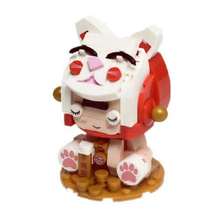 XIAO MENG CHICKEN DIARY 2053 non  LÀM CHO MỘT TÀI bộ đồ chơi xếp lắp ráp ghép mô hình Brickheadz Nhân Vật Đầu To 238 khối