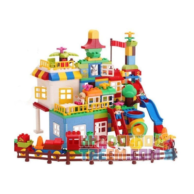 HUIMEI STAR CITY XING DOU CHENG HM182 Xếp hình kiểu     Giant Box Sáng Tạo Hộp Giấy Khổng Lồ 210 khối