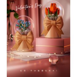 JAKI JK20231 20231 non  HỘP QUÀ BÓ HOA BOBO BALL 520 RẤT VUI ĐƯỢC GẶP BẠN bộ đồ chơi xếp lắp ráp ghép mô hình Flowers