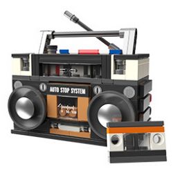 JAKI JK8215 8215 non  ĐÀI PHÁT THANH BĂNG NĂM 1988 bộ đồ chơi xếp lắp ráp ghép mô hình RETRO BOOMBOX