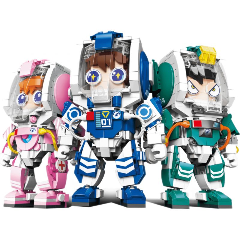 ZHEGAO DZ5002 5002 non  XINGHUAN HÀNG KHÔNG VŨ TRỤ 4 MÔ HÌNH bộ đồ chơi xếp lắp ráp ghép mô hình Creator Sáng Tạo