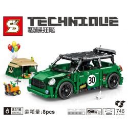 SHENG YUAN SY 8316 non  TRỞ LẠI XE bộ đồ chơi xếp lắp ráp ghép mô hình  TECHINQUE Kỹ Thuật Công Nghệ Cao Mô Hình Phương Tiện 746 khối