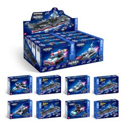 ZHEGAO DZ4003 4003 non  TỔ HỢP TÀU SÂN BAY SEA SHARK 8 bộ đồ chơi xếp lắp ráp ghép mô hình Military Army Quân Sự Bộ Đội